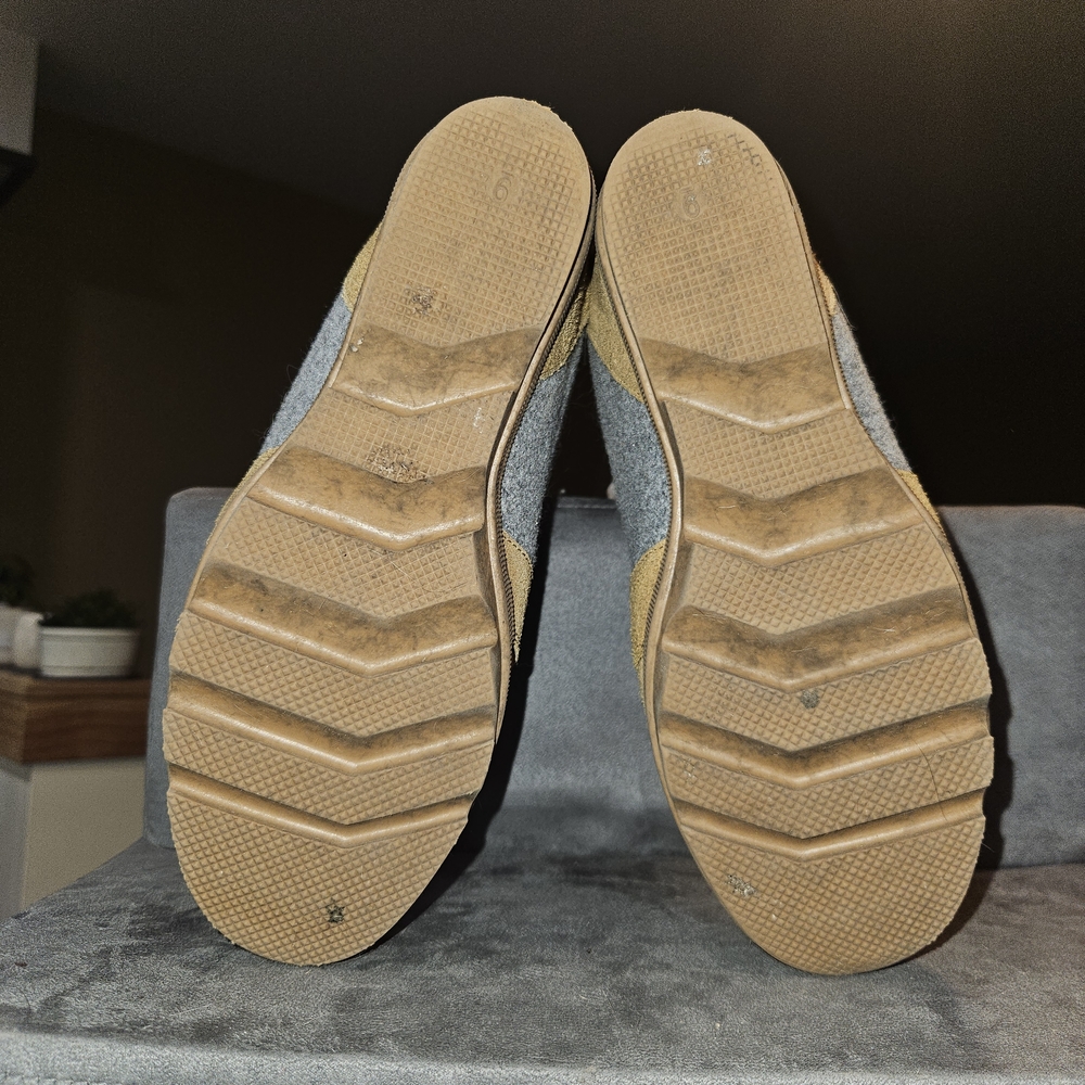 Serra Tan and Gray Lace Up Boots - Picture 6 of 9